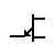 The schematic symbol for a complementary UJT.